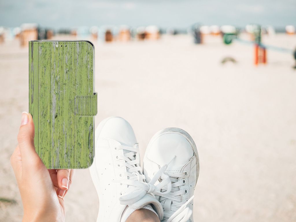 Motorola Moto G7 | G7 Plus Book Style Case Green Wood