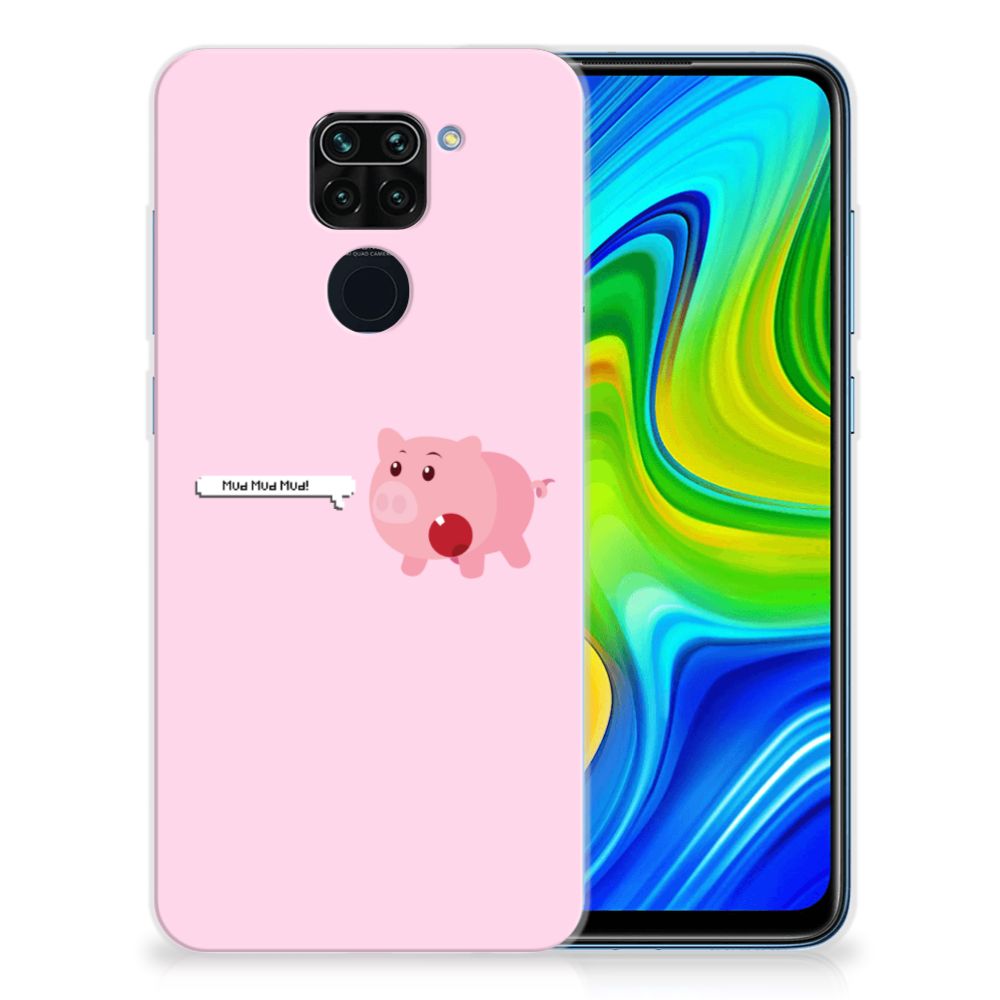 Xiaomi Redmi Note9 Telefoonhoesje met Naam Pig Mud
