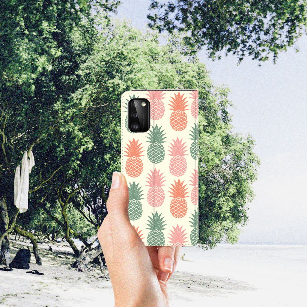 Samsung Galaxy A41 Flip Style Cover Ananas - B2C Telecom