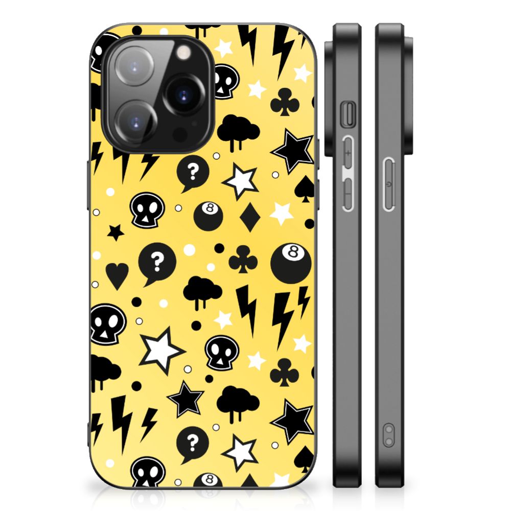 Telefoonhoesje iPhone 14 Pro Max Punk Geel
