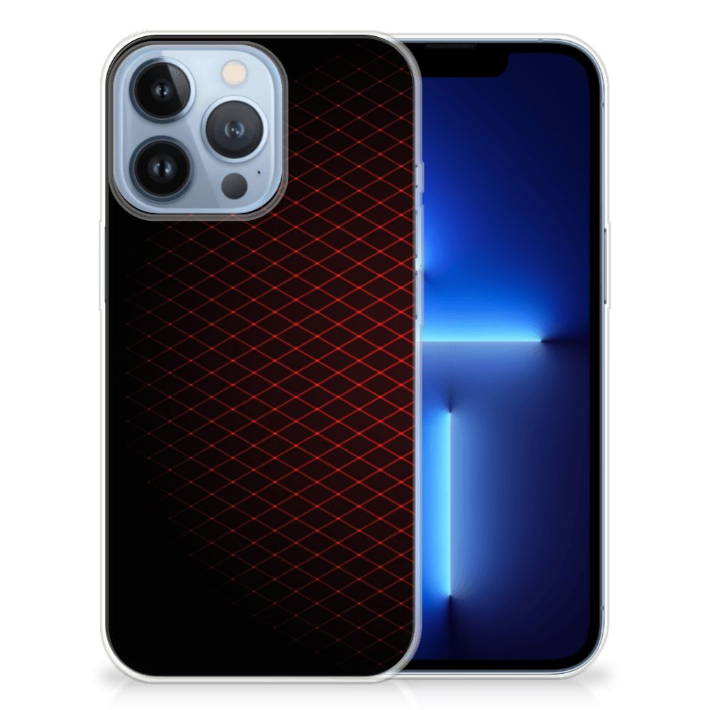 Apple iPhone 13 Pro TPU bumper Geruit Rood B2C Telecom