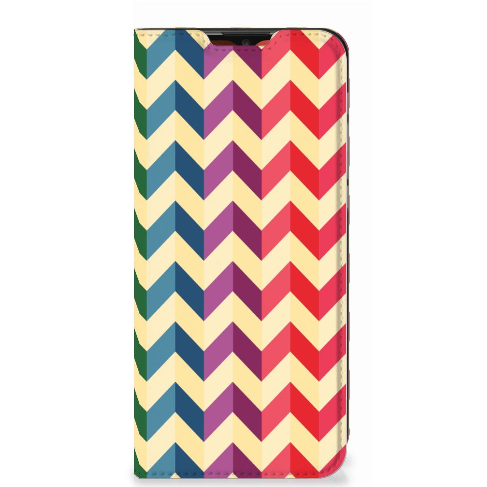 Motorola Moto E7 Power | E7i Power Hoesje met Magneet Zigzag Multi Color