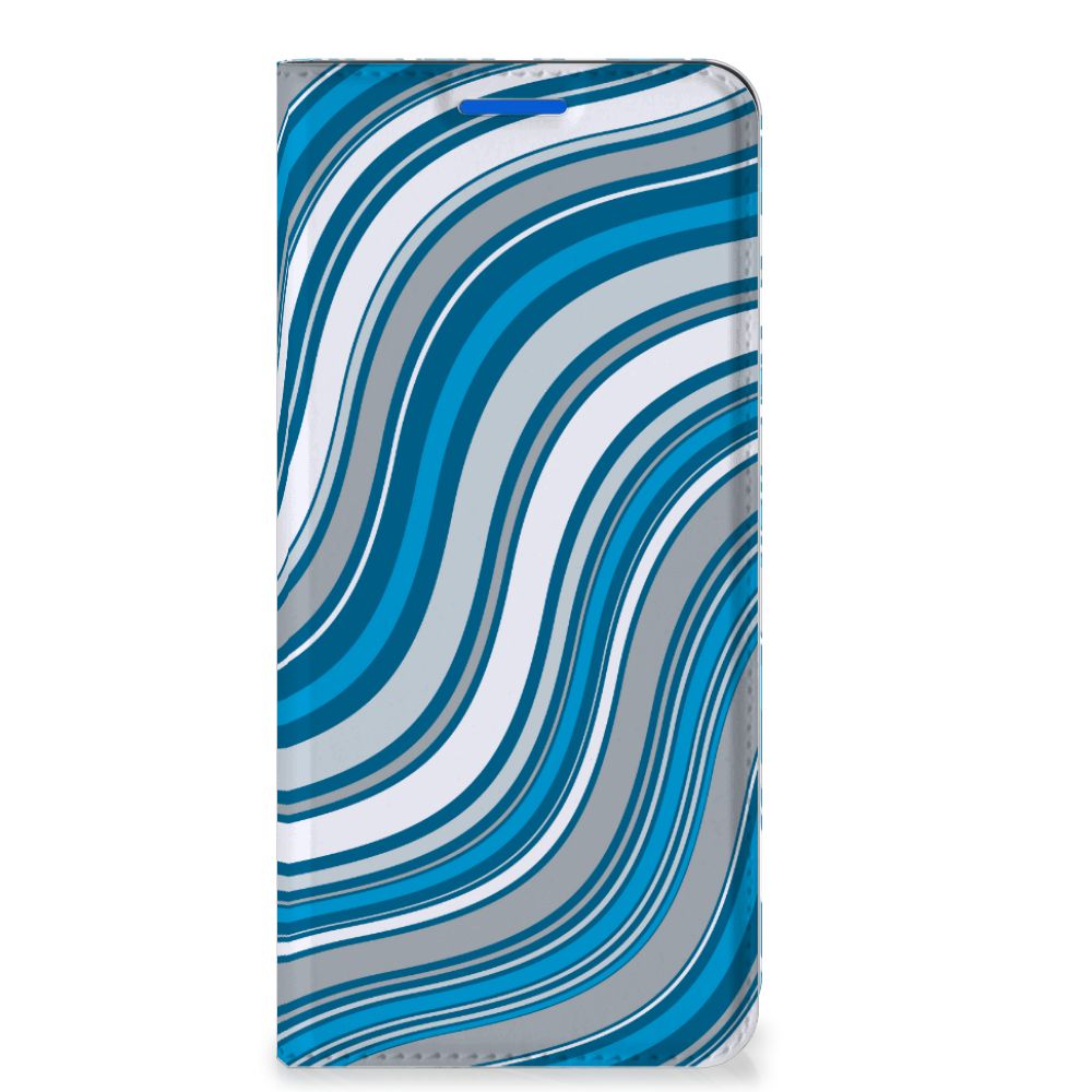 OPPO Reno6 5G Hoesje met Magneet Waves Blue - B2C Telecom