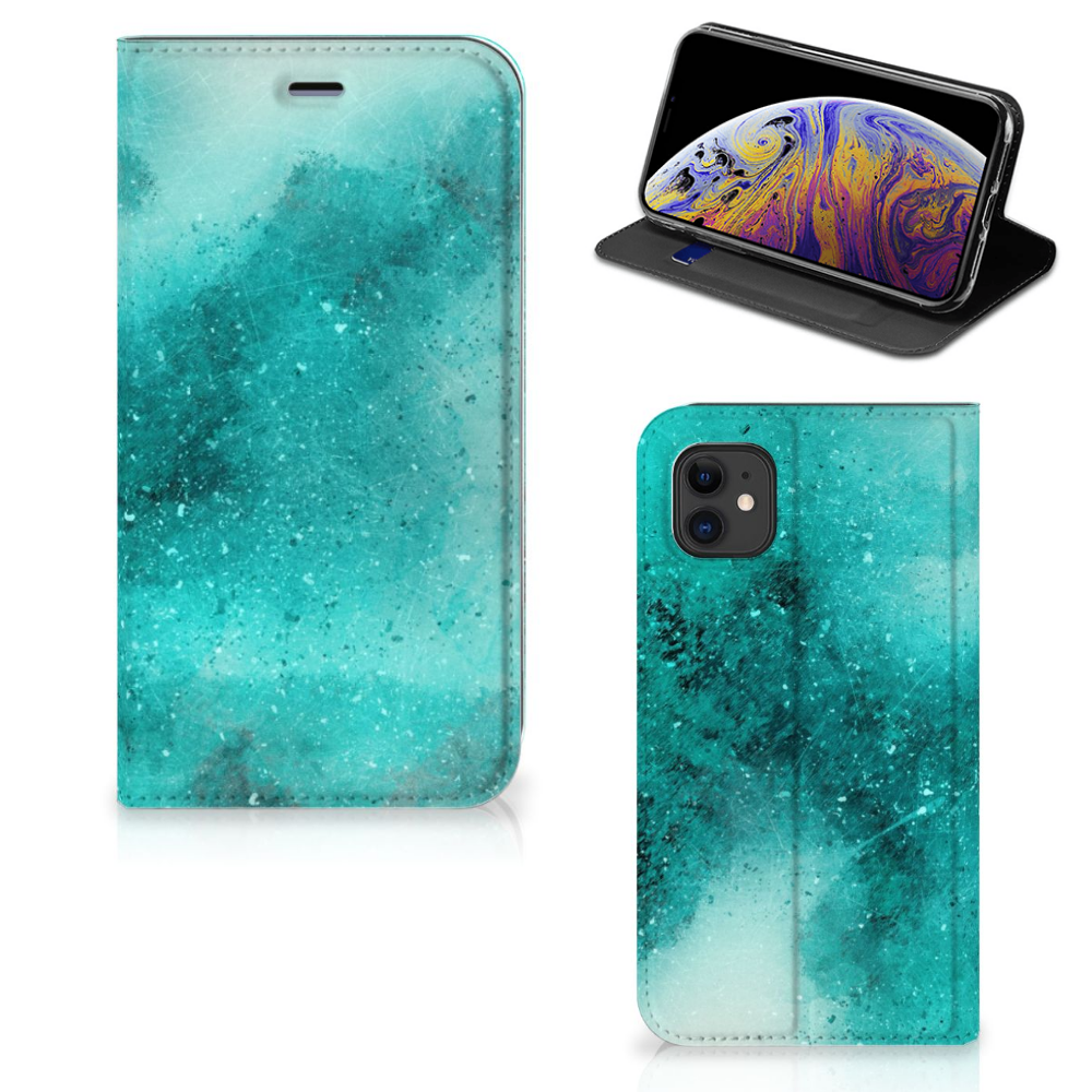 Bookcase Apple iPhone 11 Painting Blue