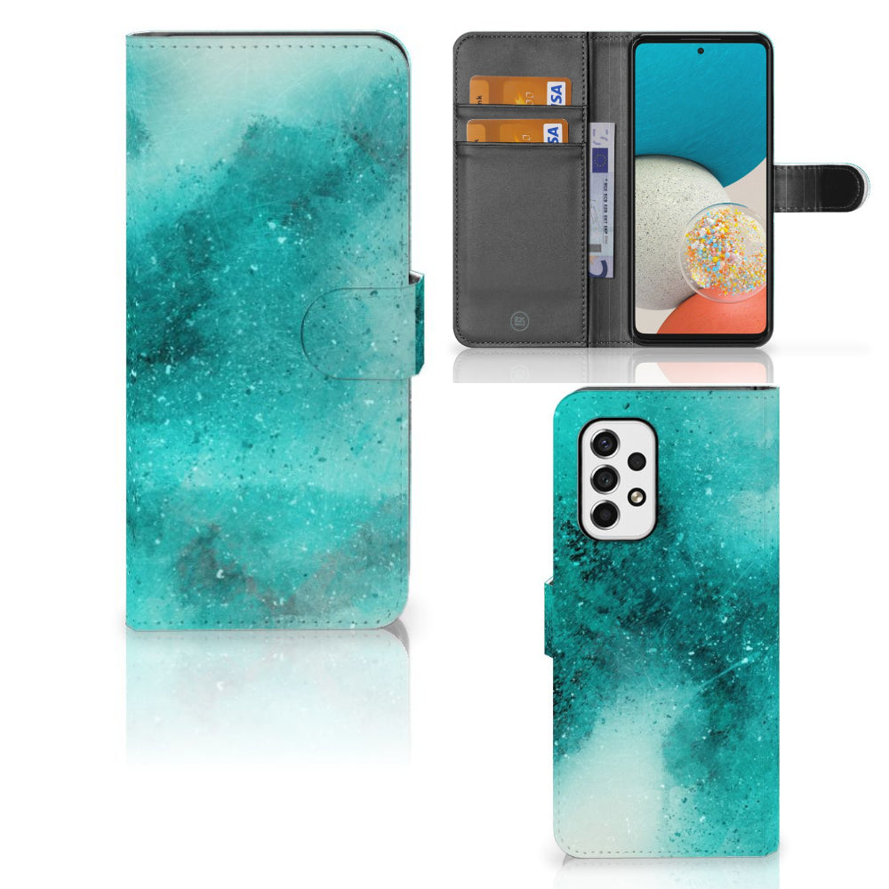 Hoesje Samsung Galaxy A53 Painting Blue