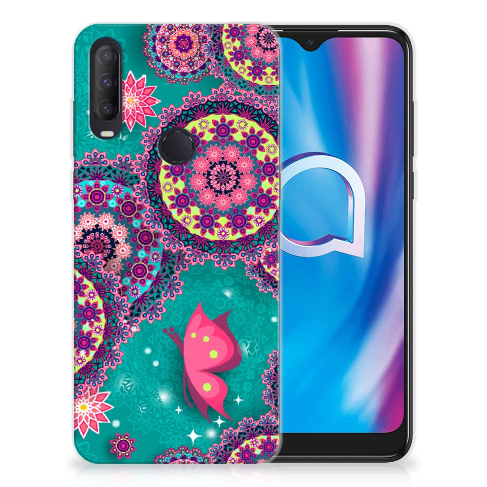 Alcatel 1S (2020) Hoesje maken Cirkels en Vlinders B2C Telecom