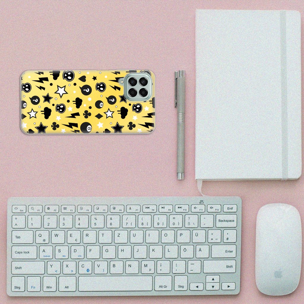 Silicone Back Case Samsung Galaxy M33 Punk Geel B2C Telecom