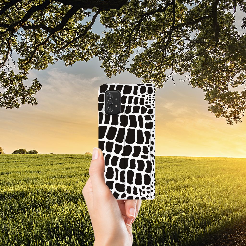 Samsung Galaxy A03s Hoesje maken Slangenprint - B2C Telecom