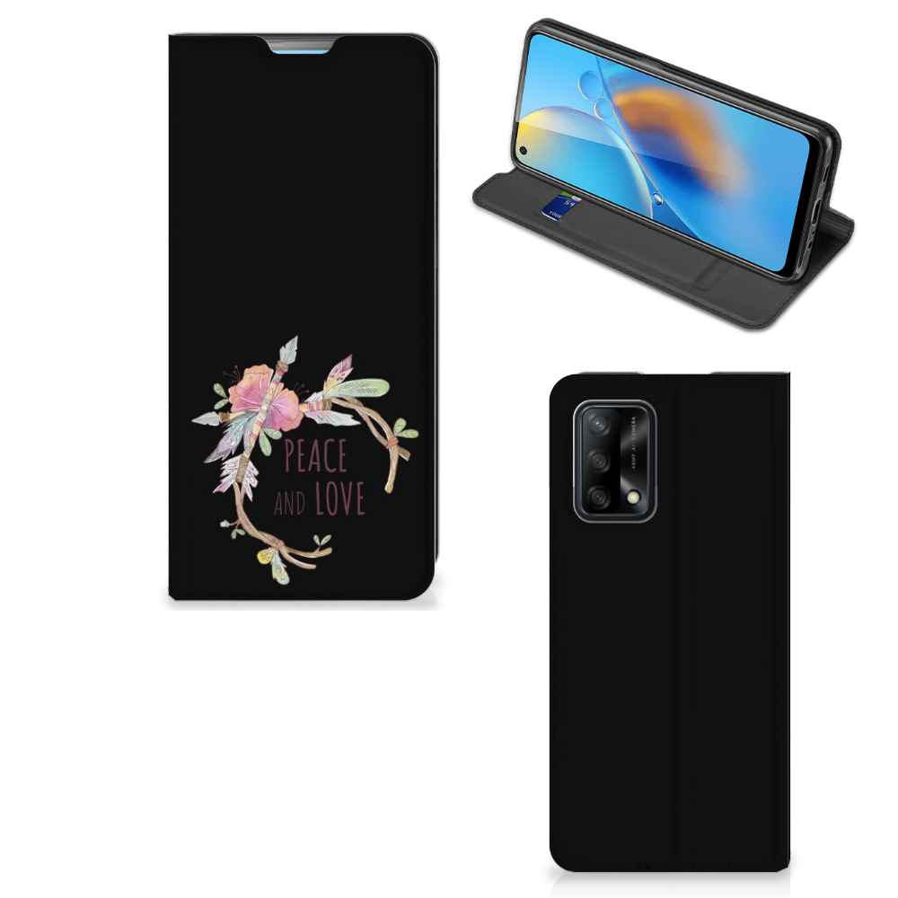 OPPO A74 4G Magnet Case Boho Text - B2C Telecom