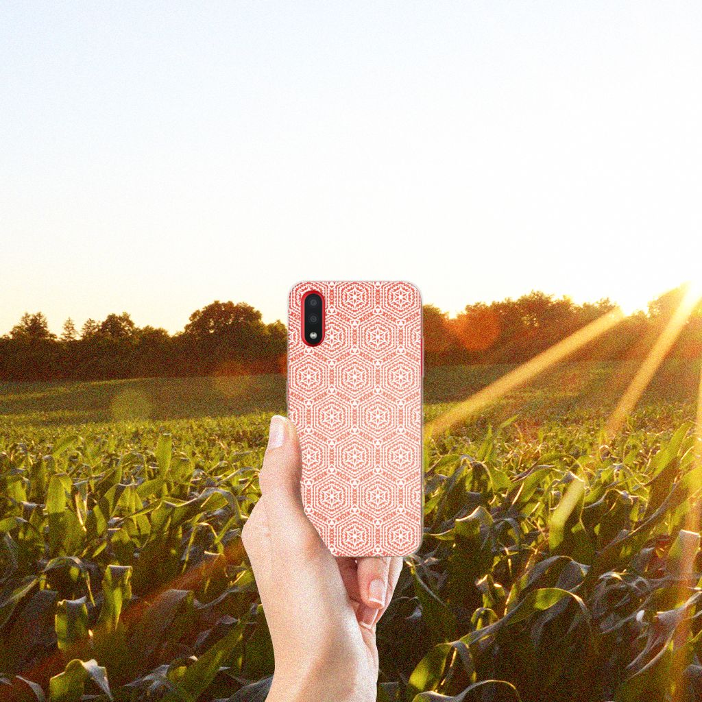 Samsung Galaxy A01 TPU bumper Pattern Orange B2C Telecom