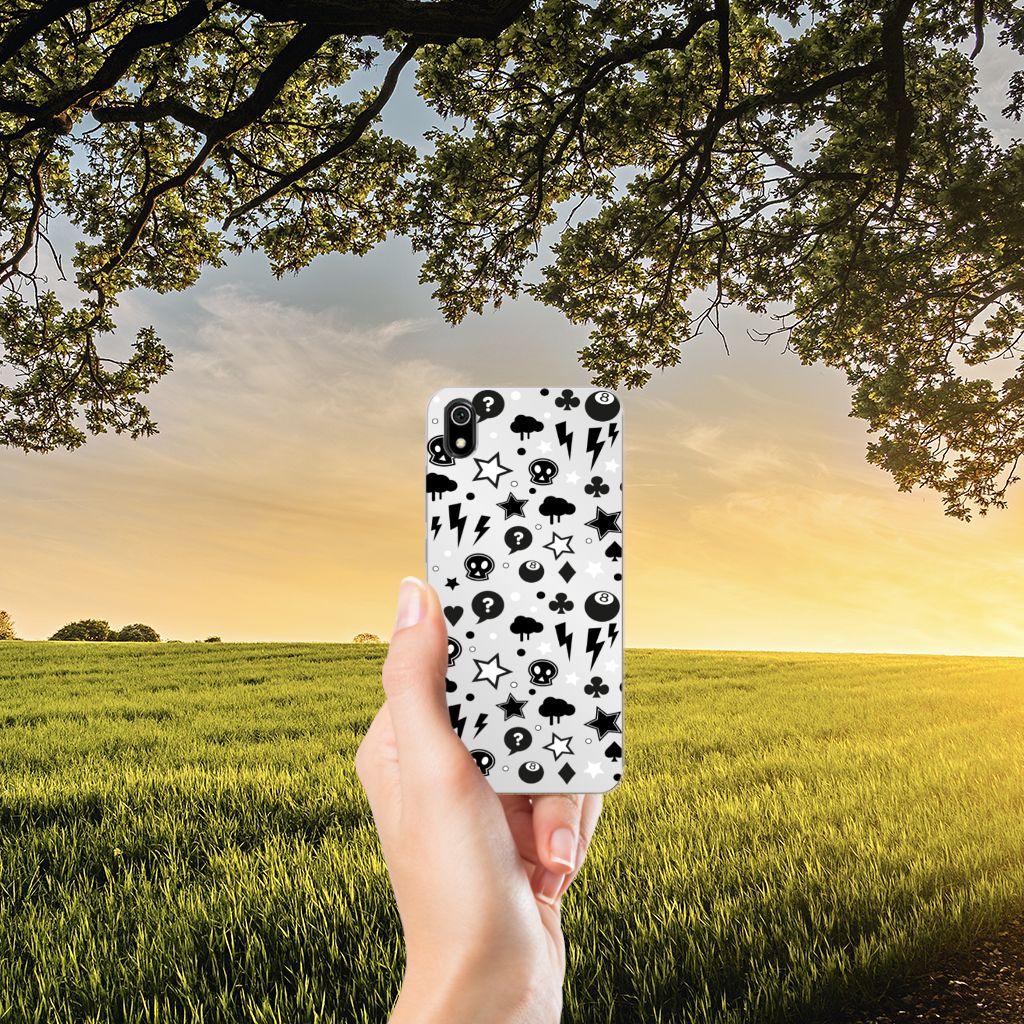 Silicone Back Case Xiaomi Redmi 7A Silver Punk