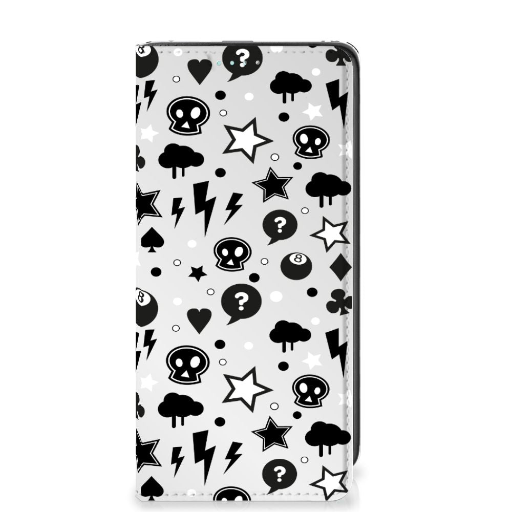 Mobiel BookCase Samsung Galaxy A41 Silver Punk - B2C Telecom