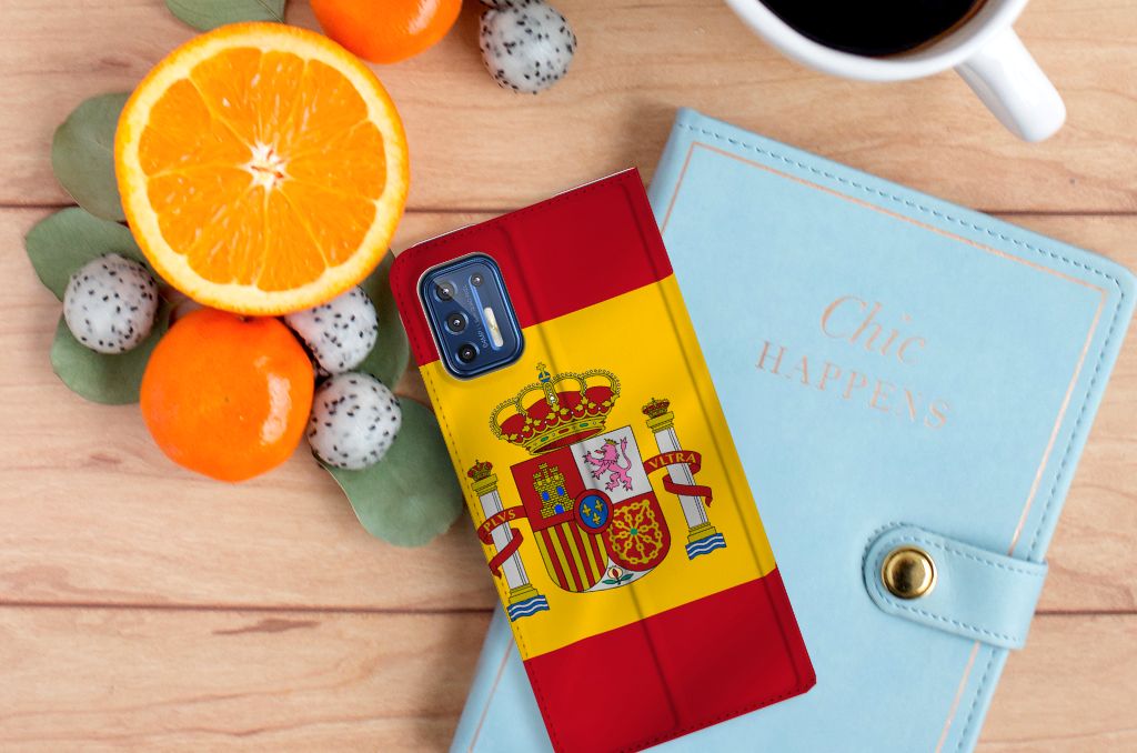 Motorola Moto G9 Plus Standcase Spanje - B2C Telecom