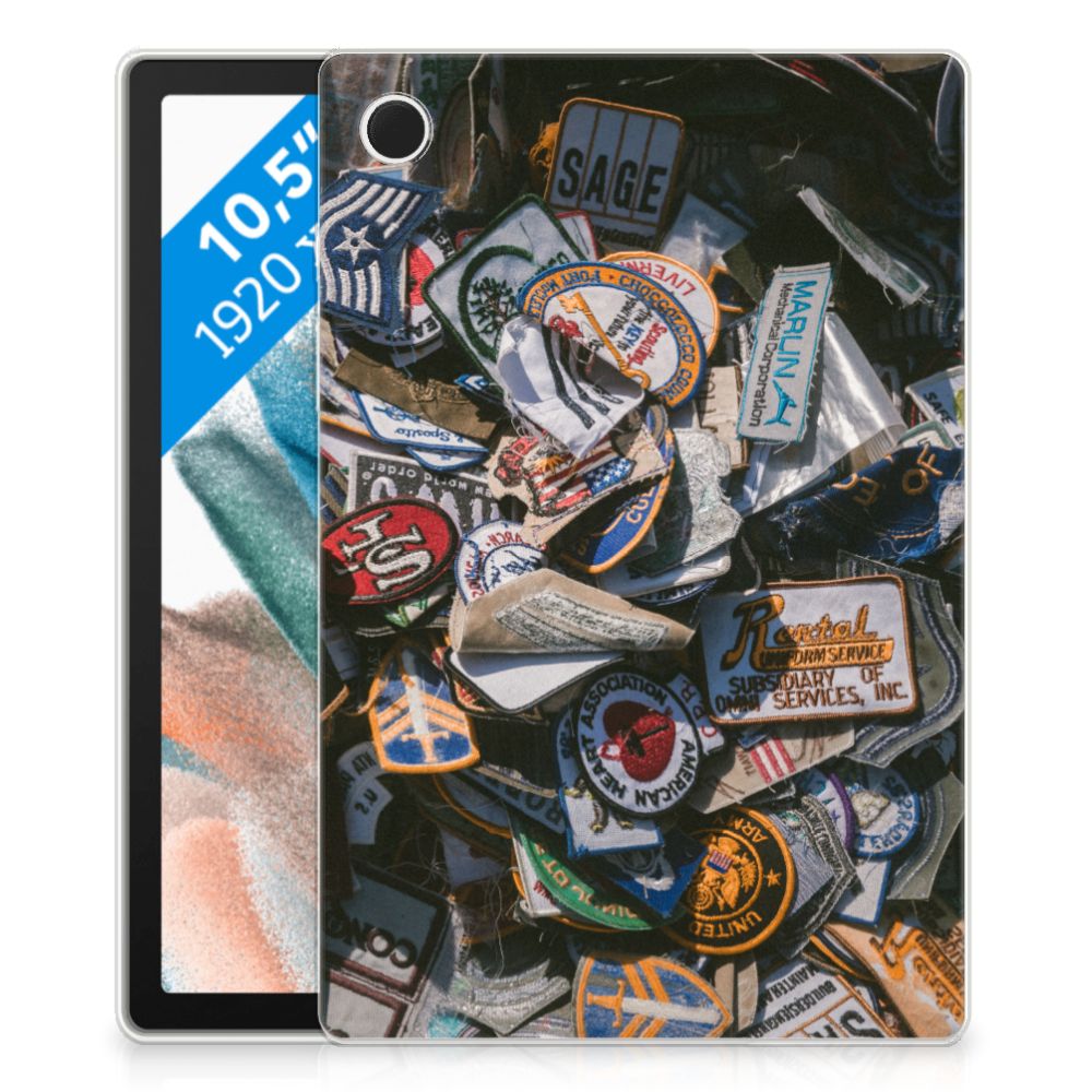 Samsung Galaxy Tab A8 2021/2022 Tablet Backcover met foto Badges
