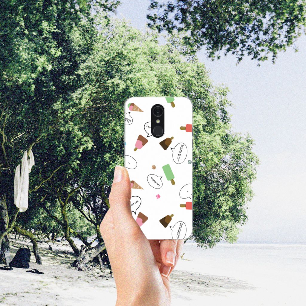 LG Q7 Siliconen Case IJsjes