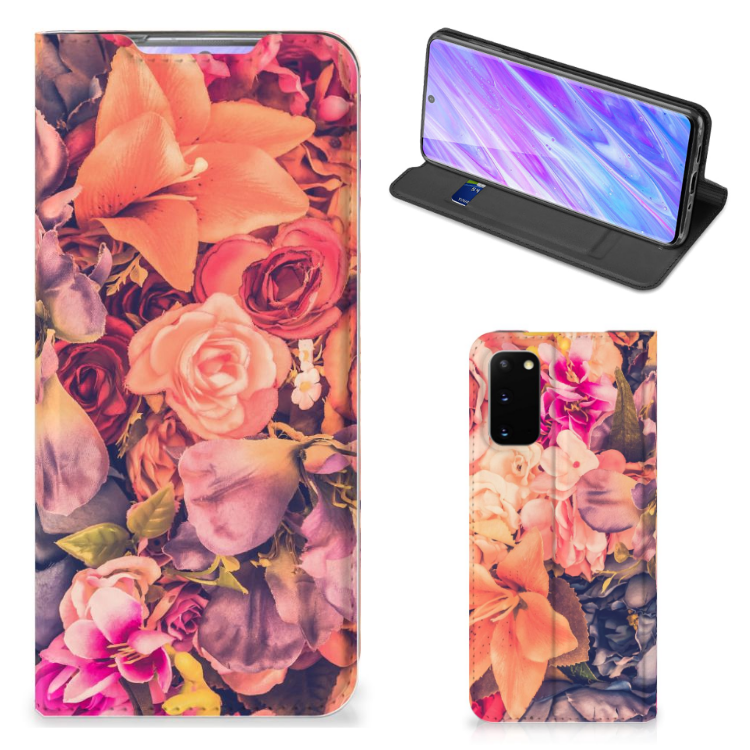 Samsung Galaxy S20 Smart Cover Bosje Bloemen - B2C Telecom