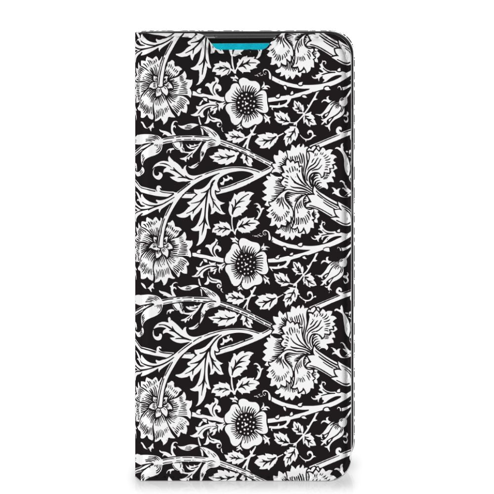 Samsung Galaxy A73 Smart Cover Black Flowers - B2C Telecom