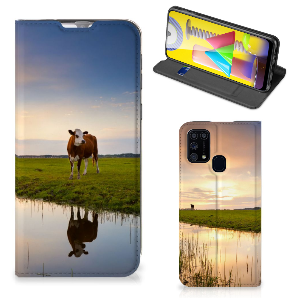 Samsung Galaxy M31 Hoesje maken Koe - B2C Telecom