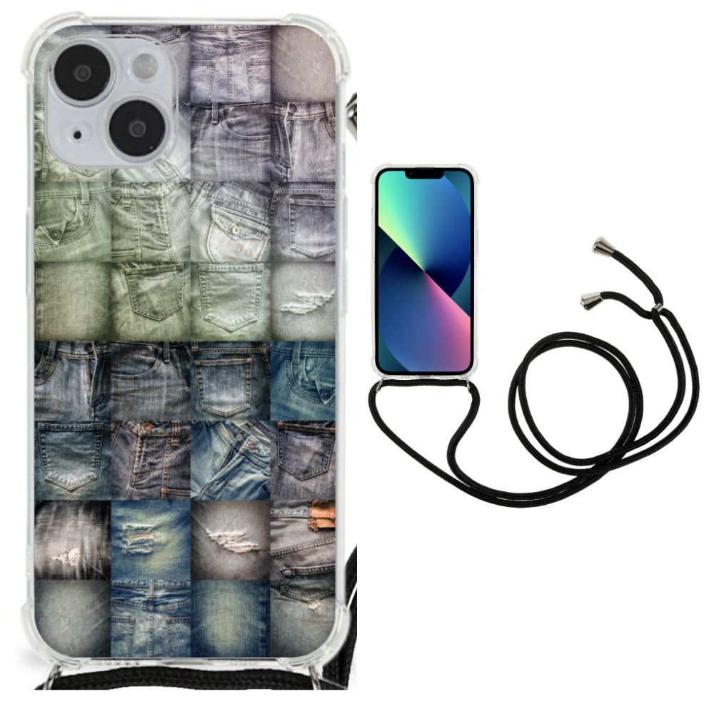 Anti Shock Bumper Case iPhone 14 Plus Spijkerbroeken