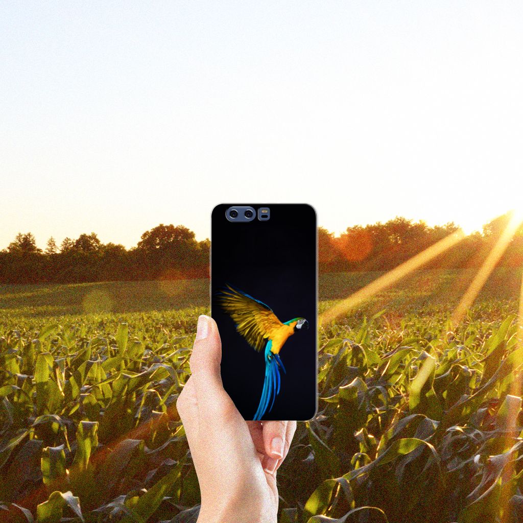 Huawei P10 Plus TPU Hoesje Papegaai