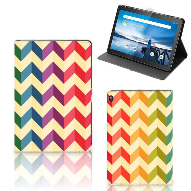 Lenovo Tablet M10 Tablet Hoes Zigzag Multi Color