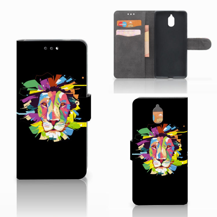 Nokia 3.1 (2018) Leuk Hoesje Lion Color