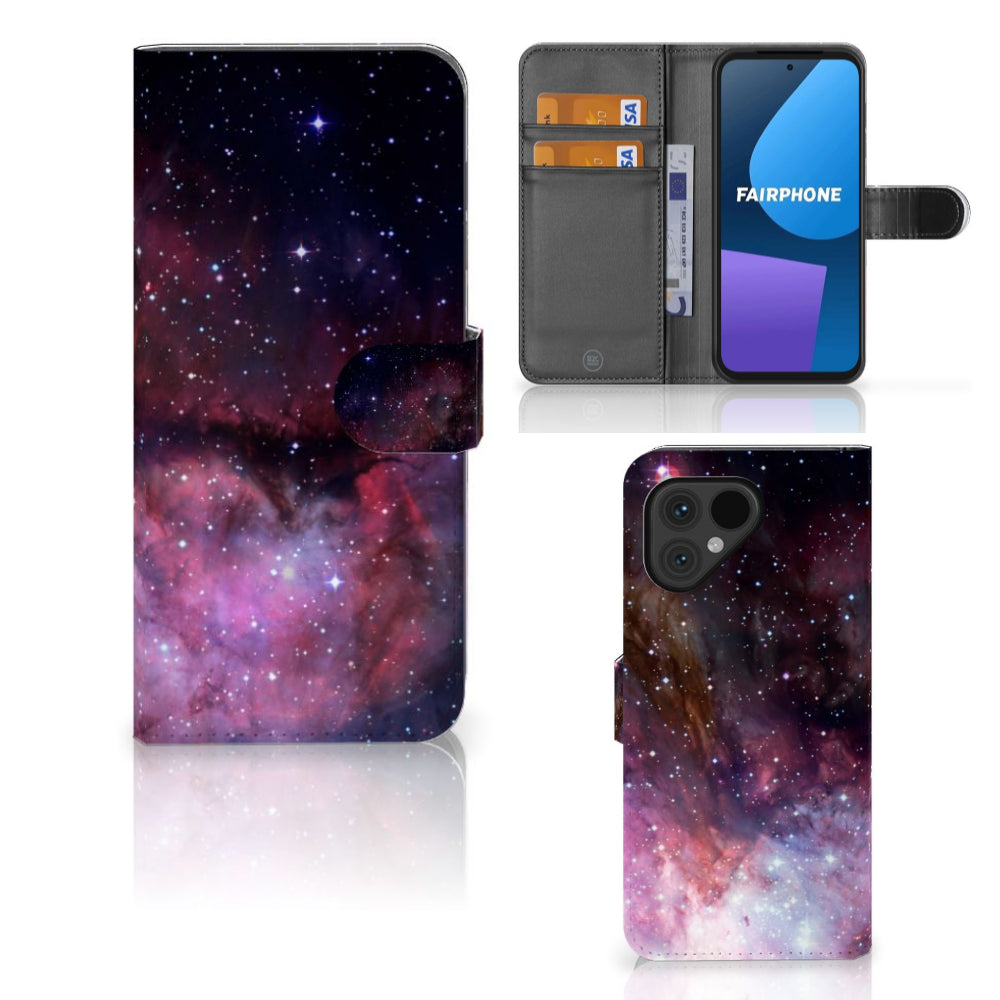 Book Case voor Fairphone 5 Galaxy