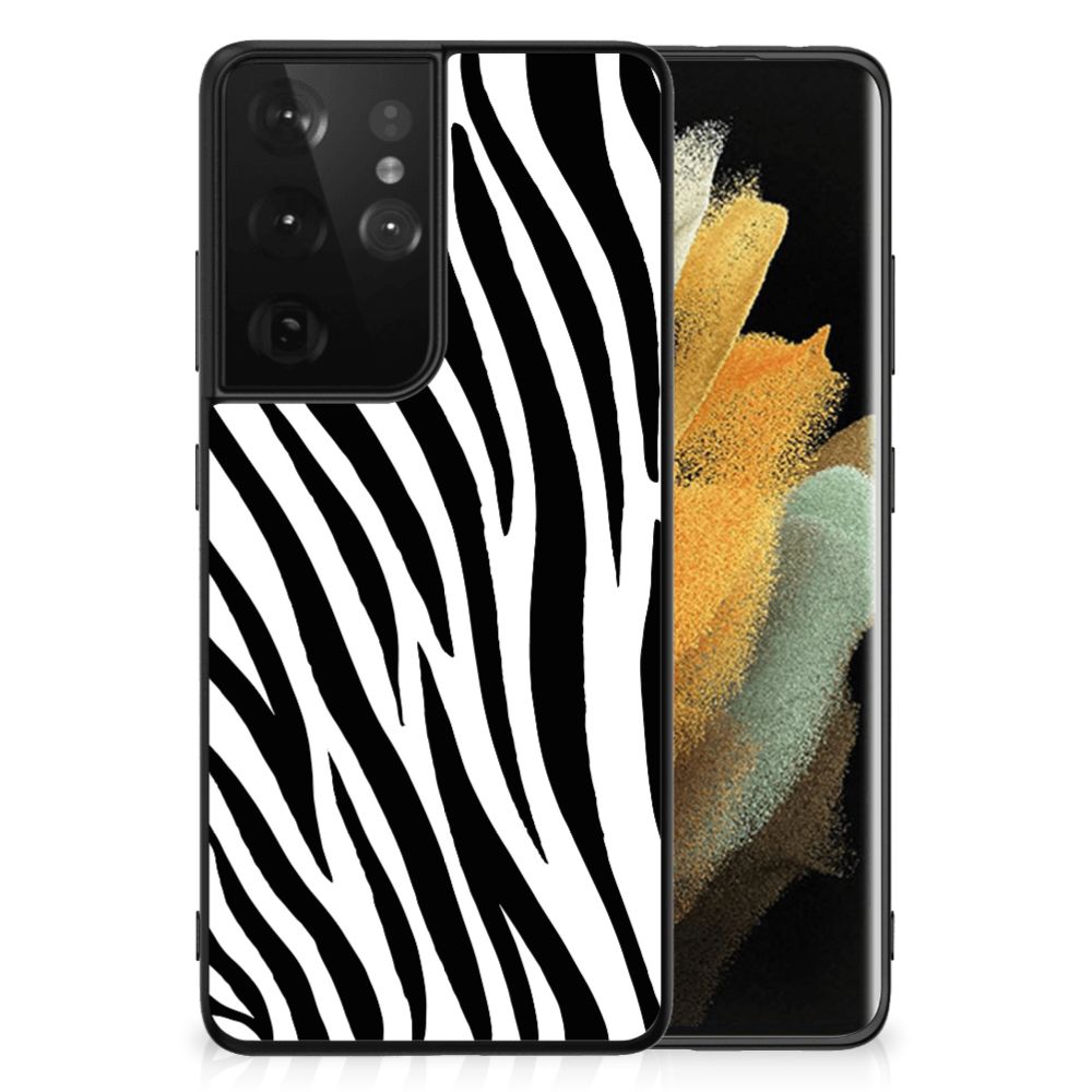 Samsung Galaxy S21 Ultra Dierenprint Telefoonhoesje Zebra B2C Telecom