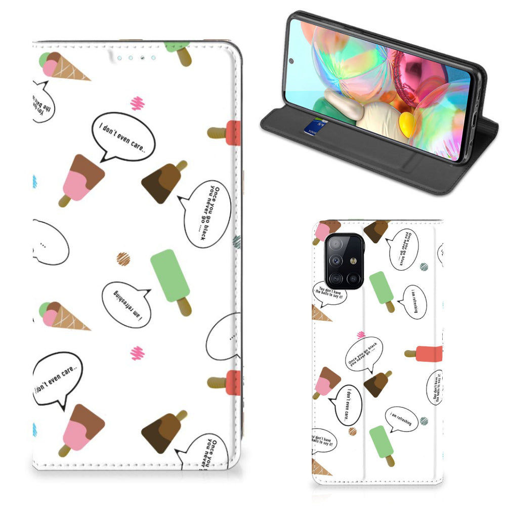 Samsung Galaxy A71 Flip Style Cover IJsjes