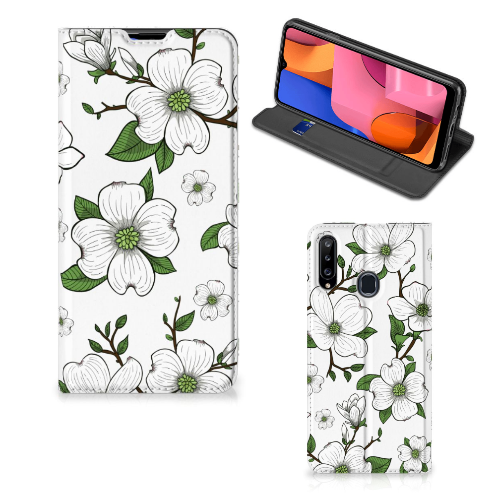 Samsung Galaxy A20s Smart Cover Dogwood Flowers - B2C Telecom
