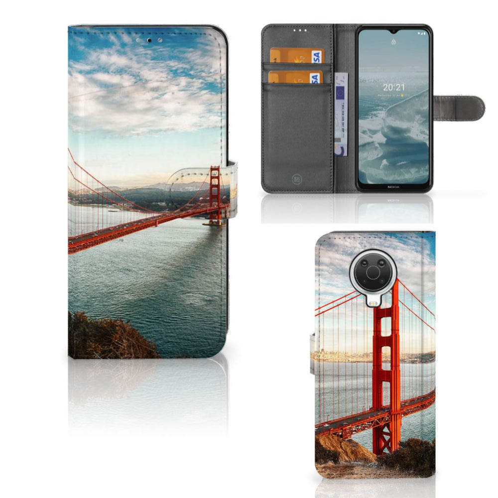 Nokia G10 | G20 Flip Cover Golden Gate Bridge