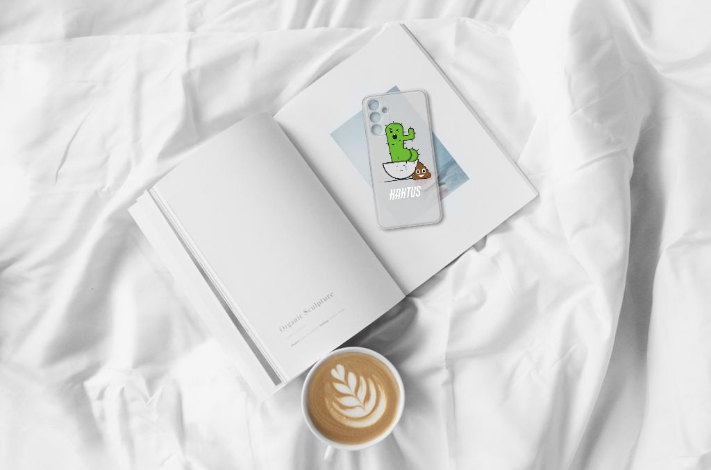 Samsung Galaxy A15 Telefoonhoesje met Naam Cactus Poo
