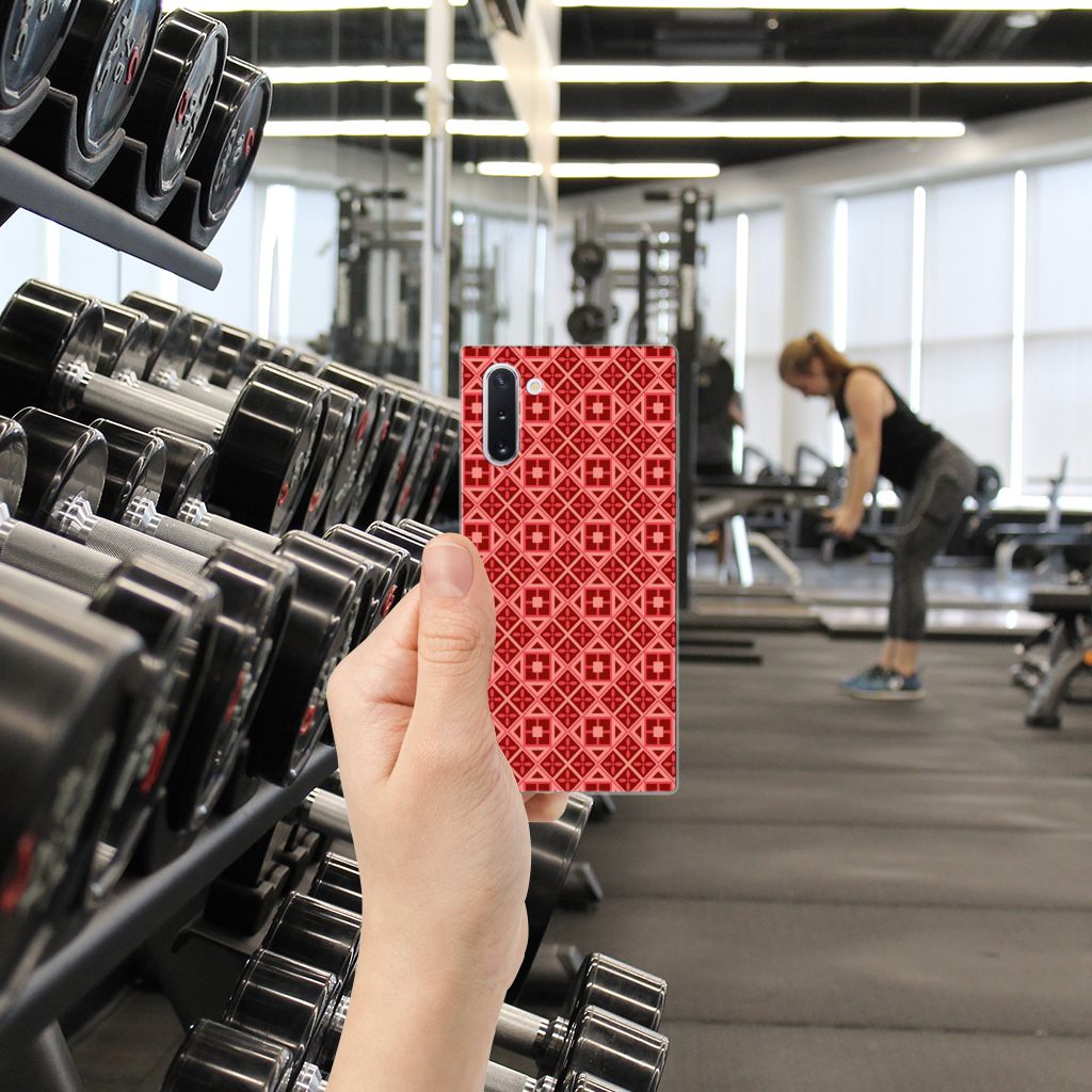 Samsung Galaxy Note 10 TPU bumper Batik Rood