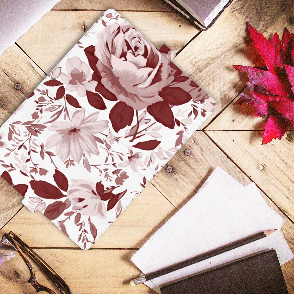 Hoes Lenovo Tab M10 Plus 3rd Gen 10.6 inch Watercolor Flowers