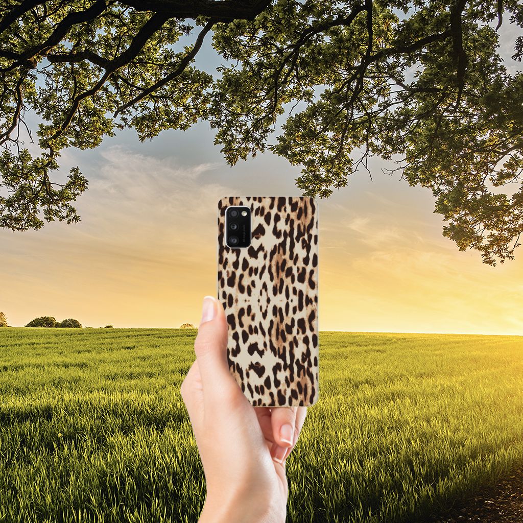 Samsung Galaxy A41 TPU Hoesje Leopard B2C Telecom
