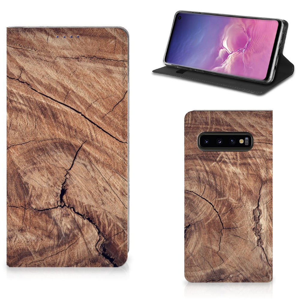 Samsung Galaxy S10 Book Wallet Case Tree Trunk