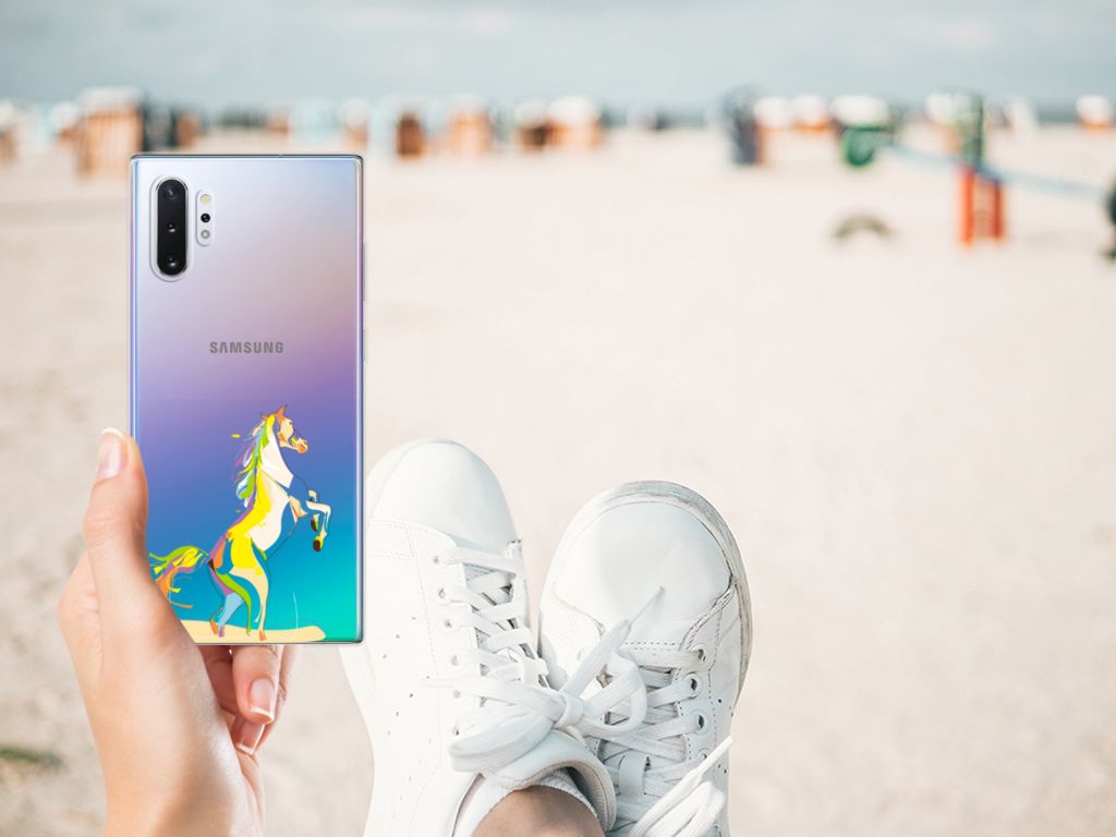 Samsung Galaxy Note 10 Plus Telefoonhoesje met Naam Horse Color
