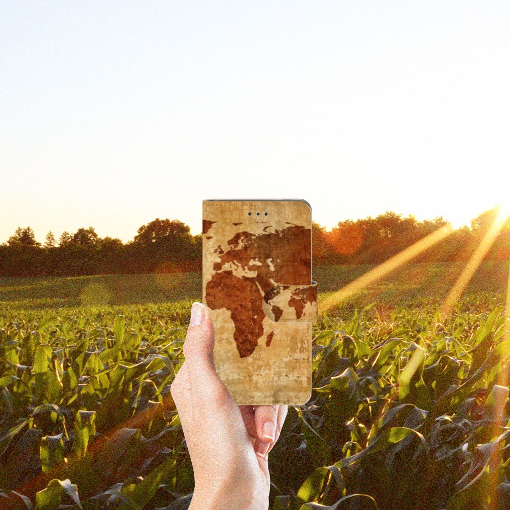 Nokia 7 Flip Cover Wereldkaart