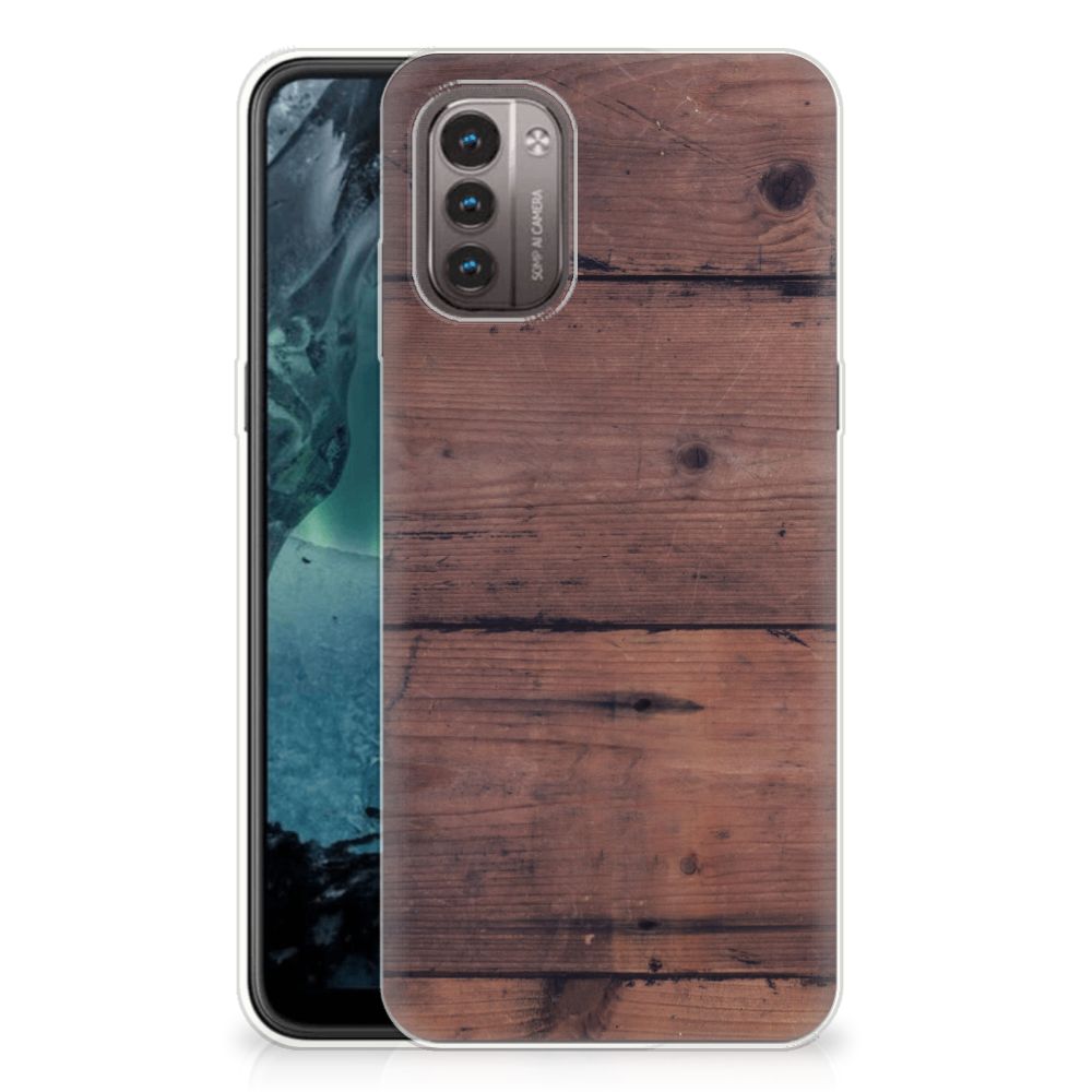Nokia G21 | G11 Bumper Hoesje Old Wood B2C Telecom