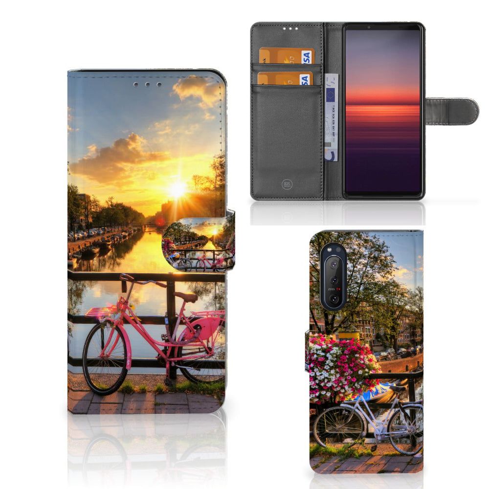 Sony Xperia 5II Flip Cover Amsterdamse Grachten