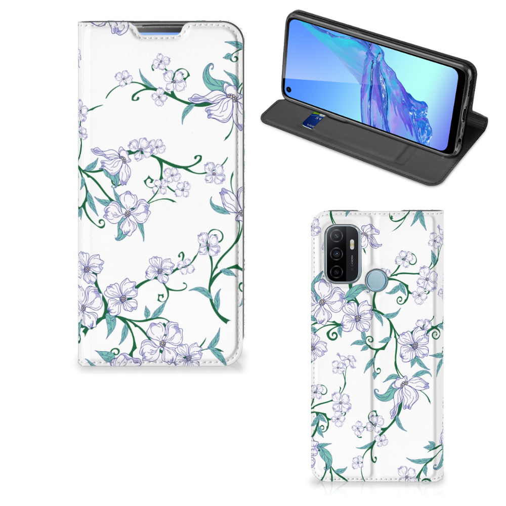 OPPO A53 | A53s Uniek Smart Cover Blossom White - B2C Telecom