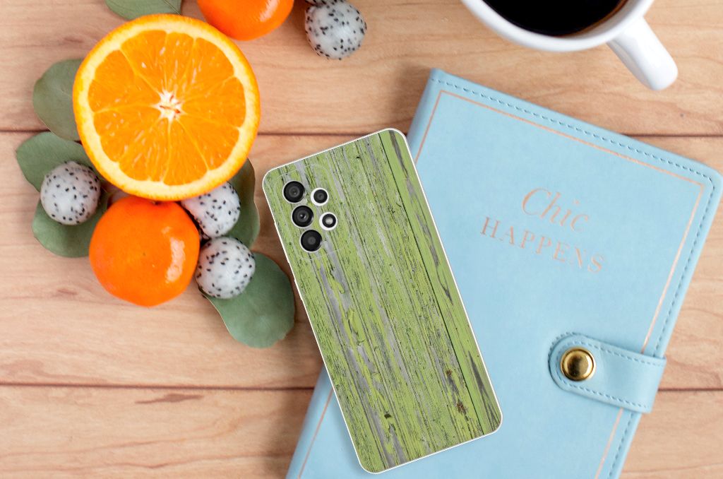 Samsung Galaxy A73 5G Bumper Hoesje Green Wood B2C Telecom