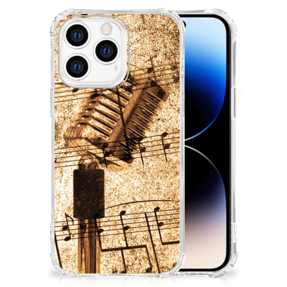 iPhone 14 Pro Anti-shock Hoesje met foto Bladmuziek B2C Telecom