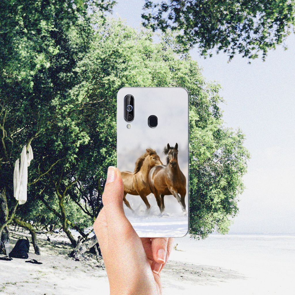 Samsung Galaxy A60 TPU Hoesje Paarden