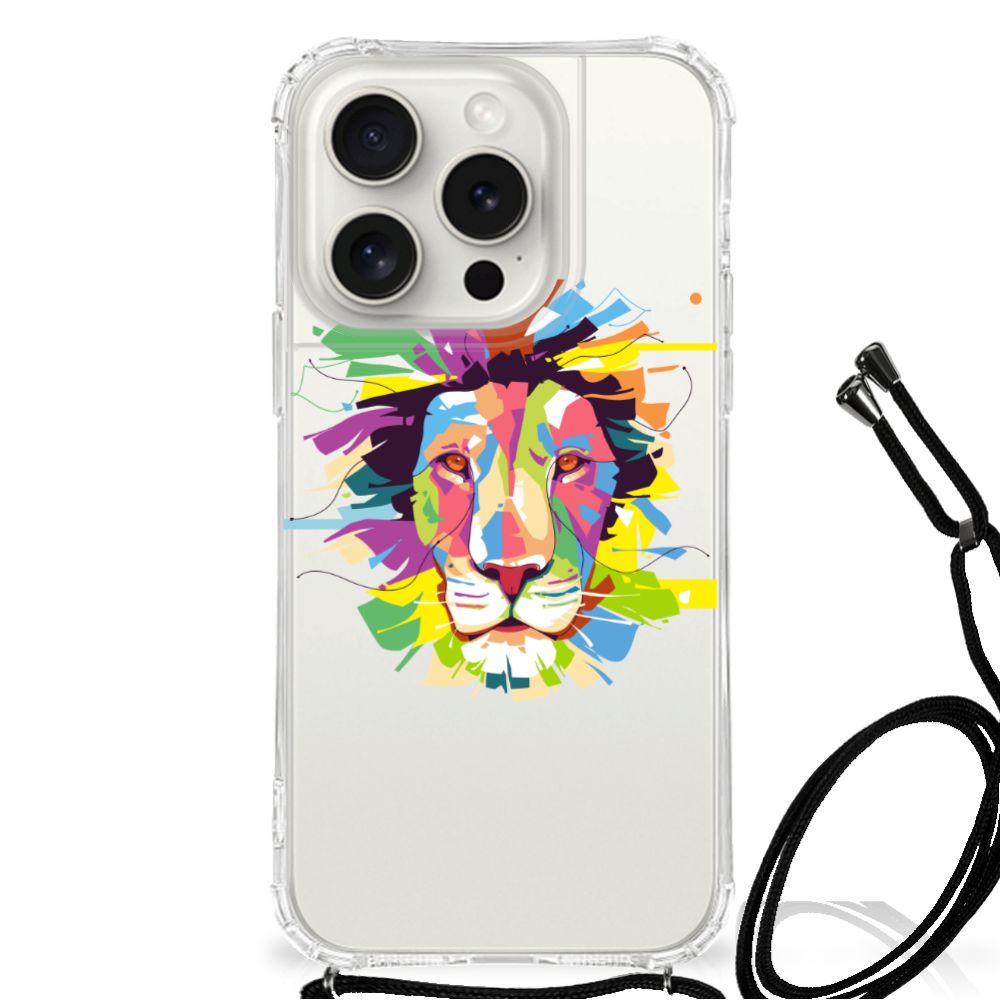 iPhone 15 Pro Stevig Bumper Hoesje Lion Color B2C Telecom