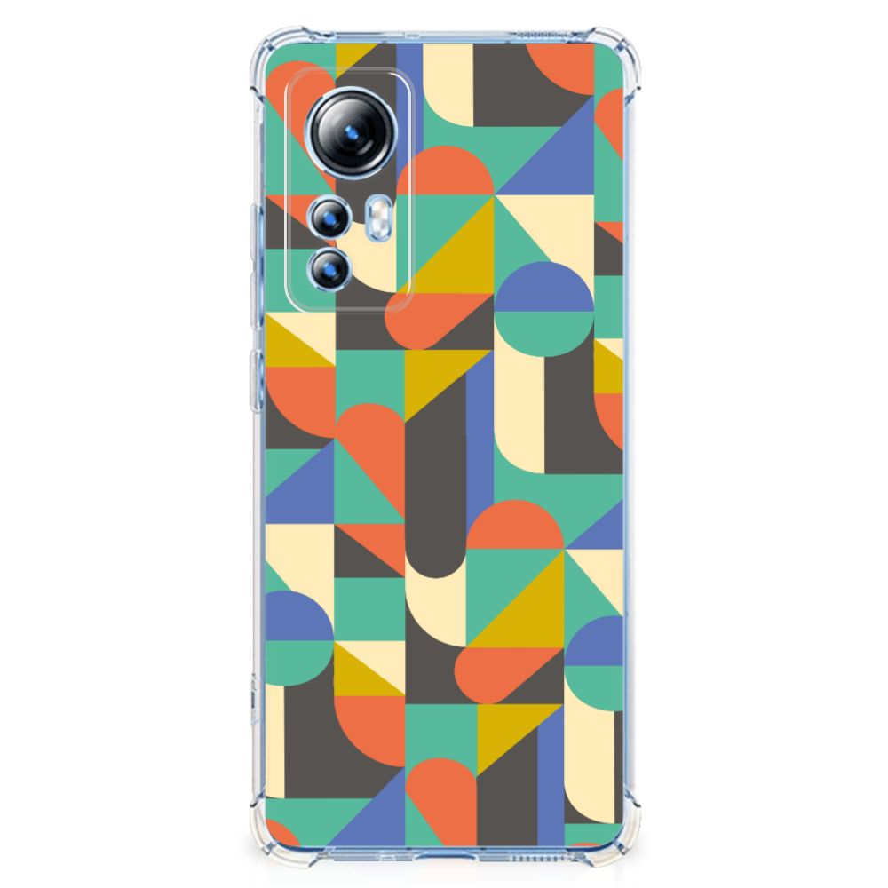 Xiaomi 12 Lite Doorzichtige Silicone Hoesje Funky Retro B2C Telecom