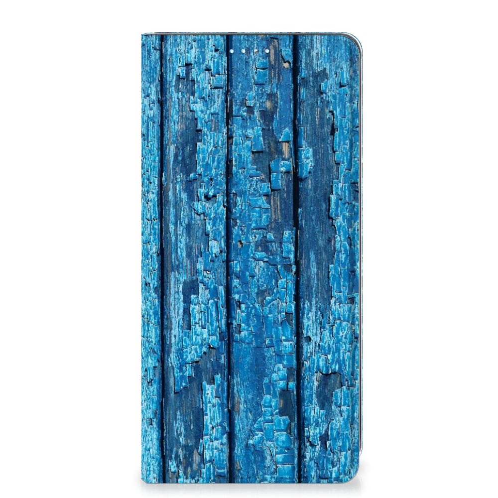 Samsung Galaxy A71 Book Wallet Case Wood Blue - B2C Telecom