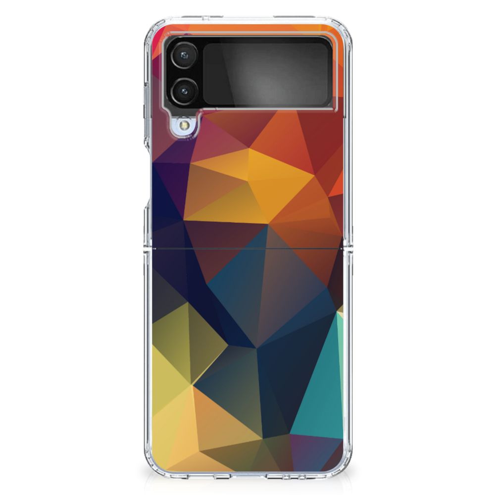 Samsung Galaxy Z Flip 4 TPU Hoesje Polygon Color
