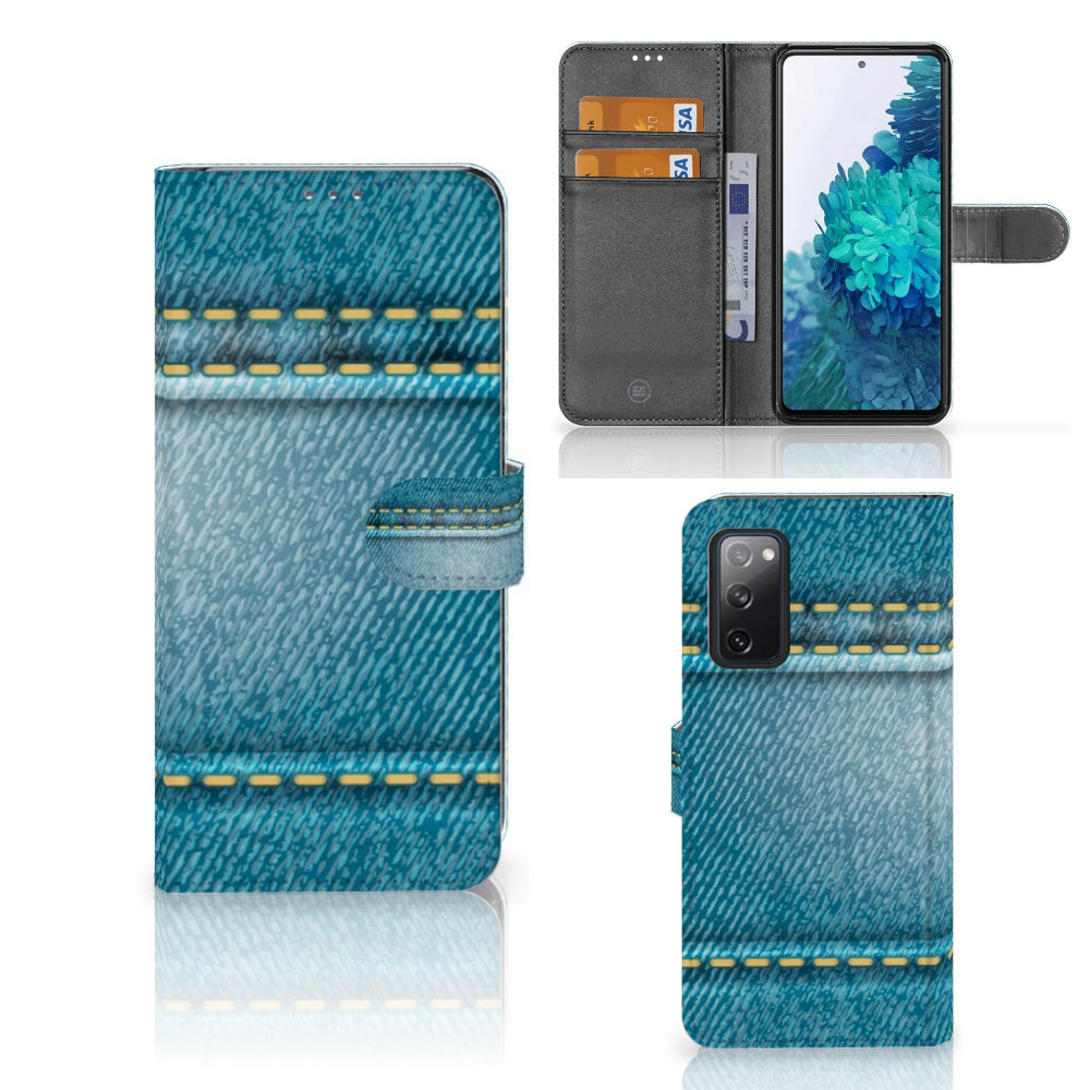 Samsung Galaxy S20 FE Wallet Case met Pasjes Jeans