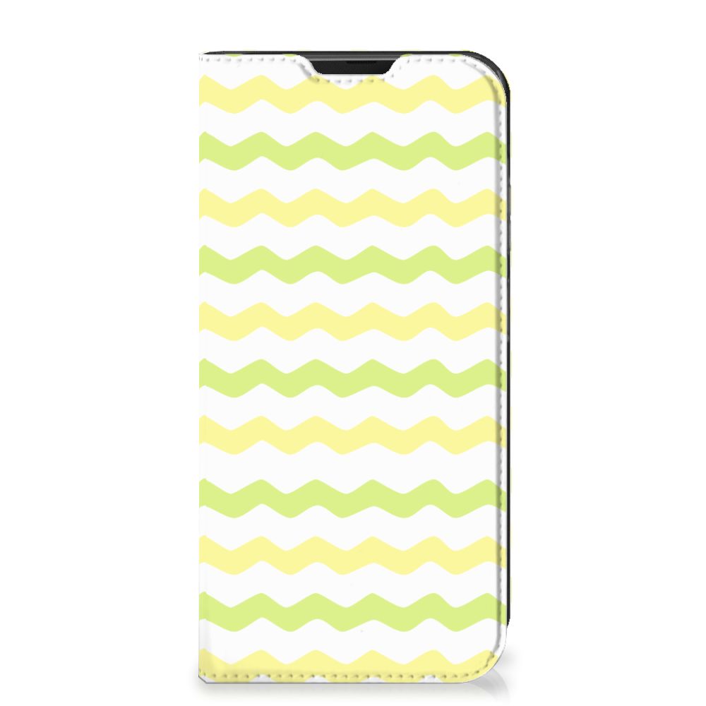 Samsung Galaxy Xcover 6 Pro Hoesje met Magneet Waves Yellow - B2C Telecom
